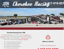 Tablet Screenshot of cherokeeracing.com